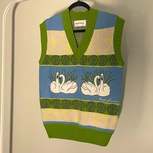 House of Sunny Swan Lake Knitted Vest